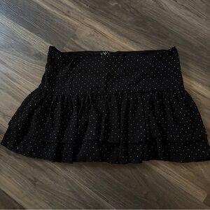 Windsor Black Mini Skirt with bedazzle